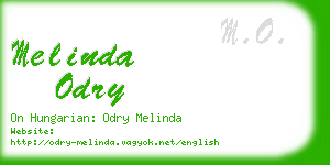 melinda odry business card